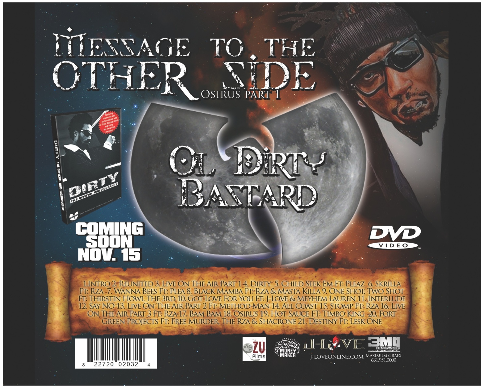 CD Design: Ol Dirty Bastard. Message to the other side