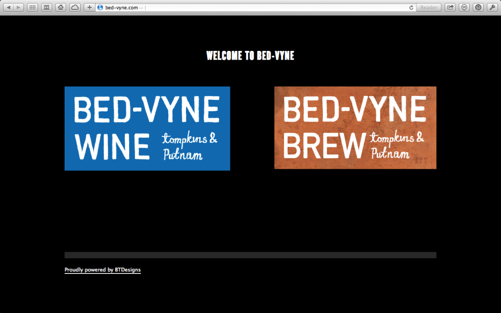 Bed-Vyne Wine and Bed-Vyne Brew